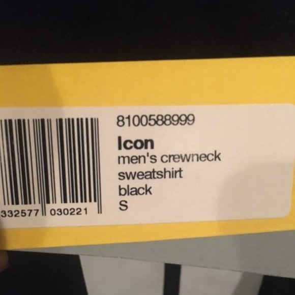 BRAND NEW Black WESC ICON Crewneck Sweatshirt - Picture 3 of 4